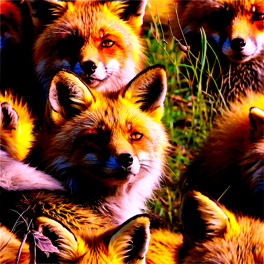 Red Fox In Sunlight Png 86 PNG image