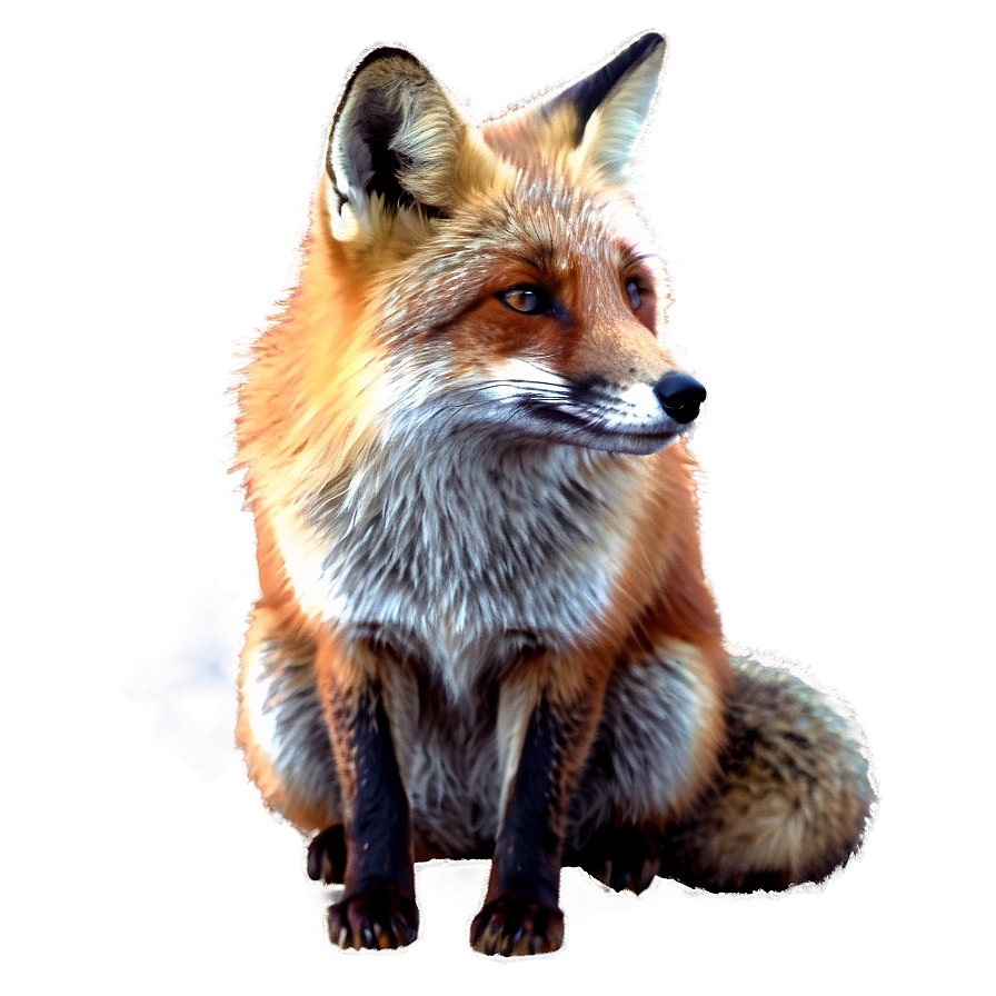 Red Fox In Winter Png 06242024 PNG image