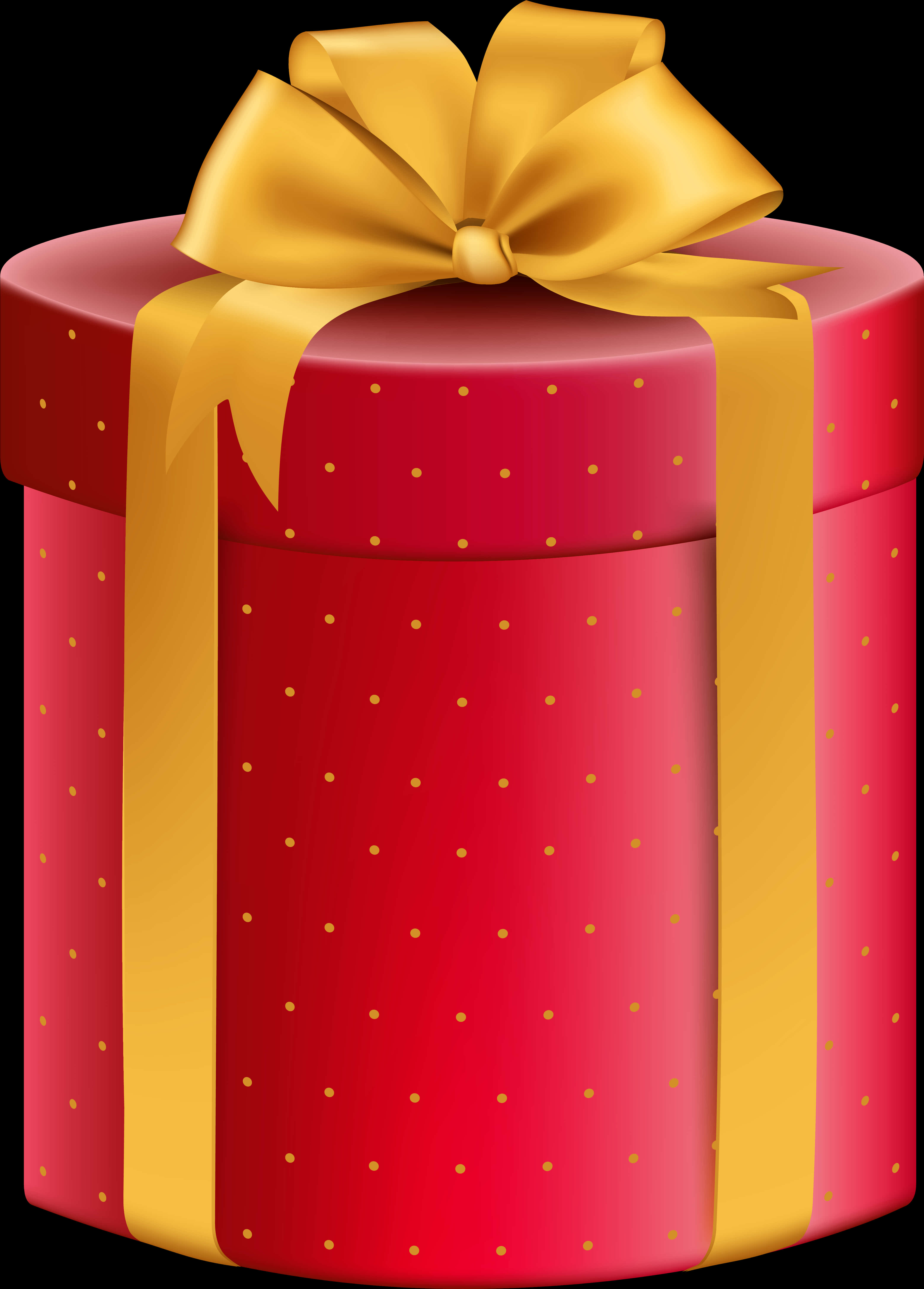 Red Gift Boxwith Golden Ribbon PNG image