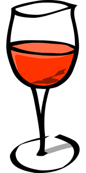 Red Glass Bowl Black Background PNG image