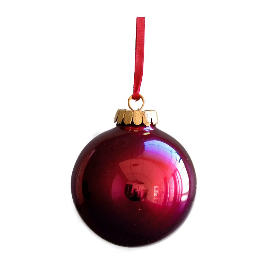 Red Glass Ornament Png Nfc PNG image