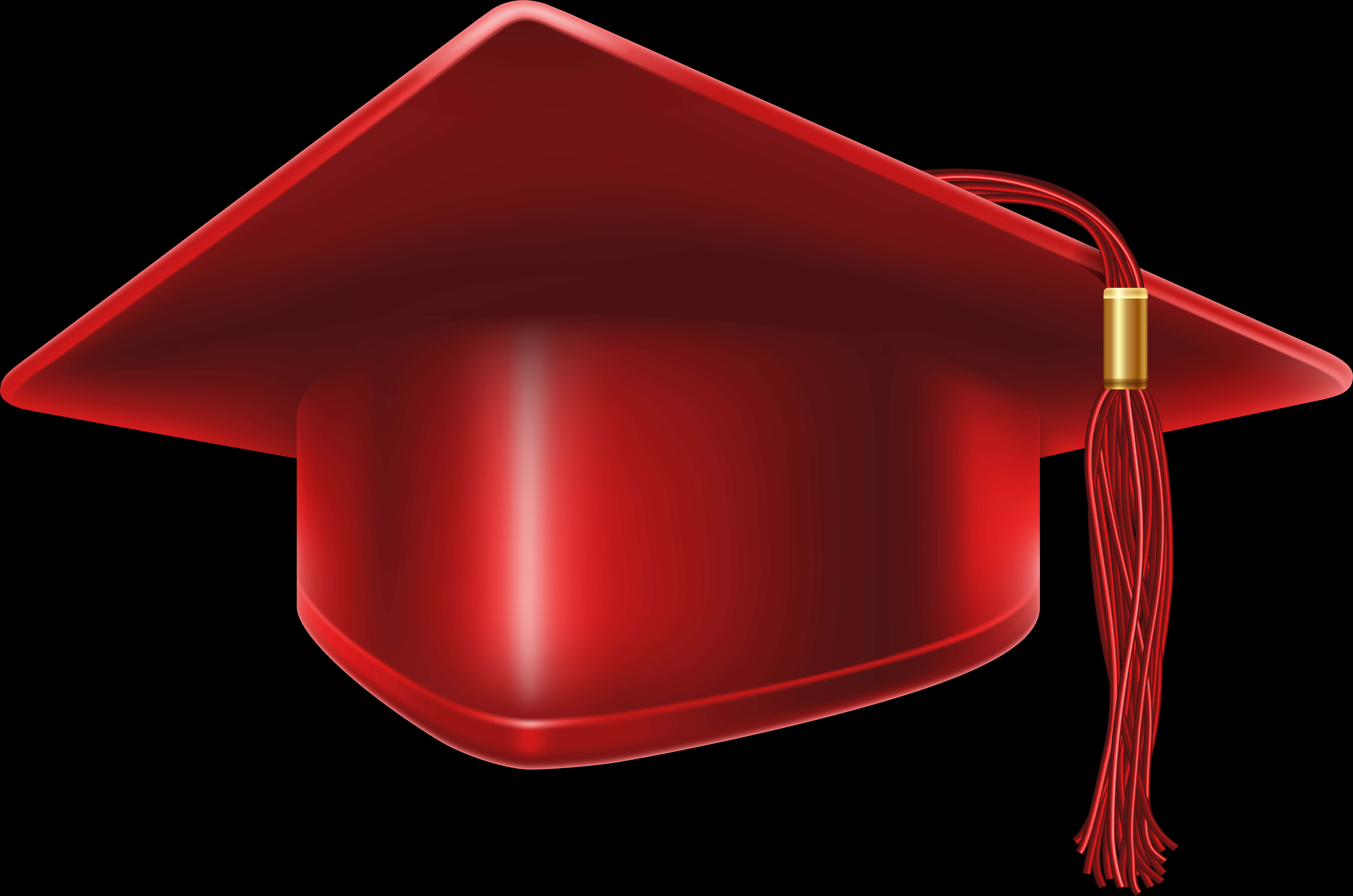 Red Graduation Cap Isolated PNG image