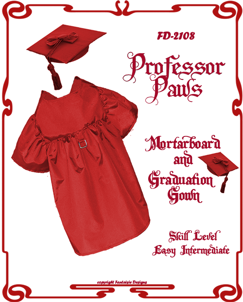 Red Graduation Capand Gownfor Dogs PNG image