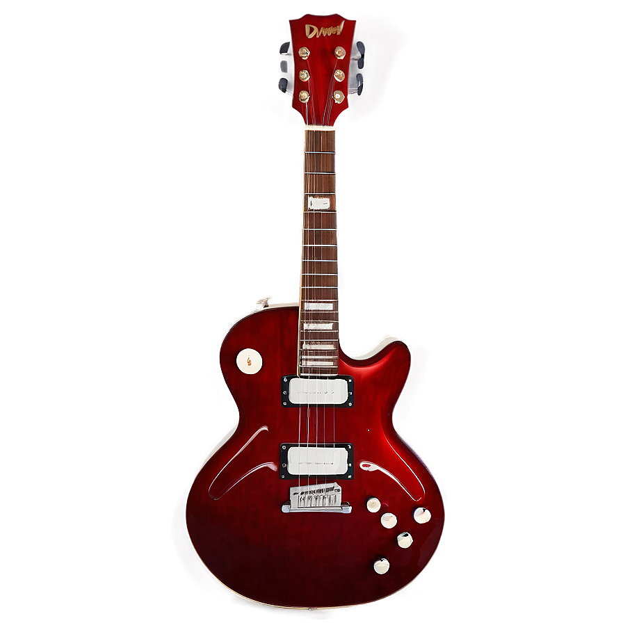 Red Guitar For Band Png 06132024 PNG image