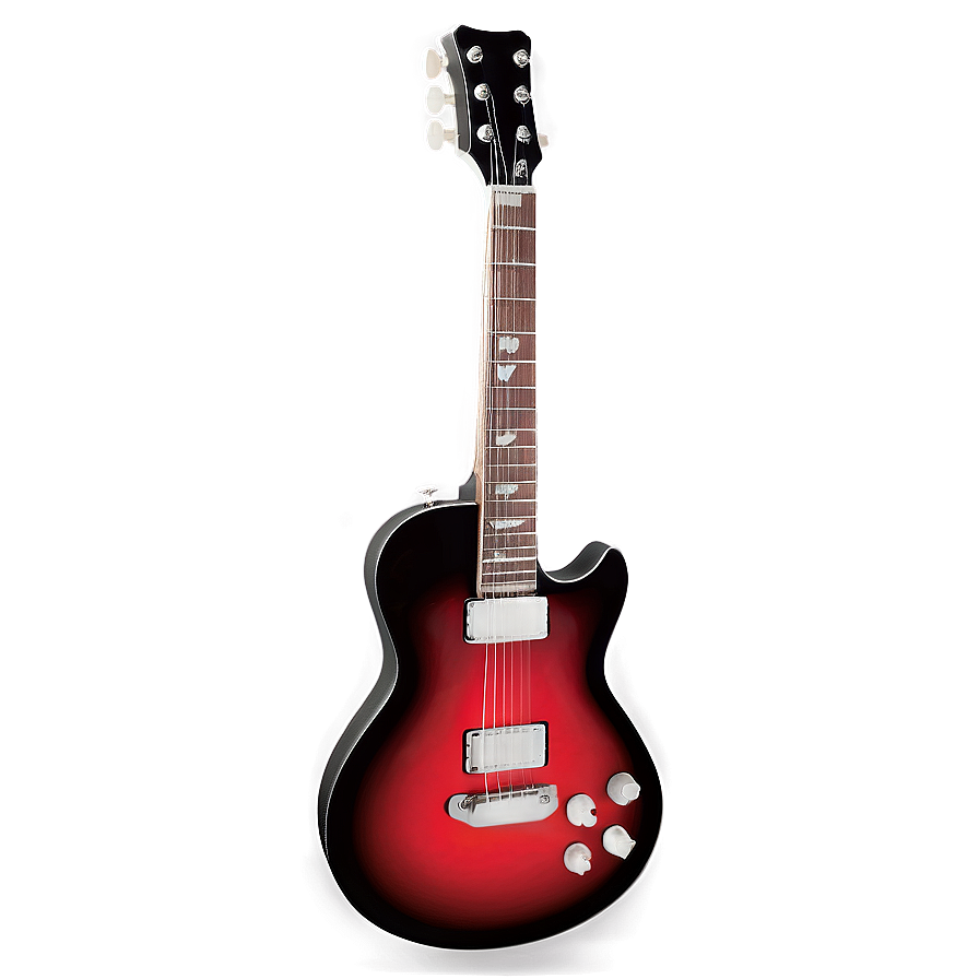 Red Guitar Illustration Png 24 PNG image