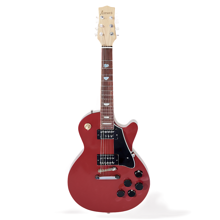 Red Guitar Rock Png Buj PNG image