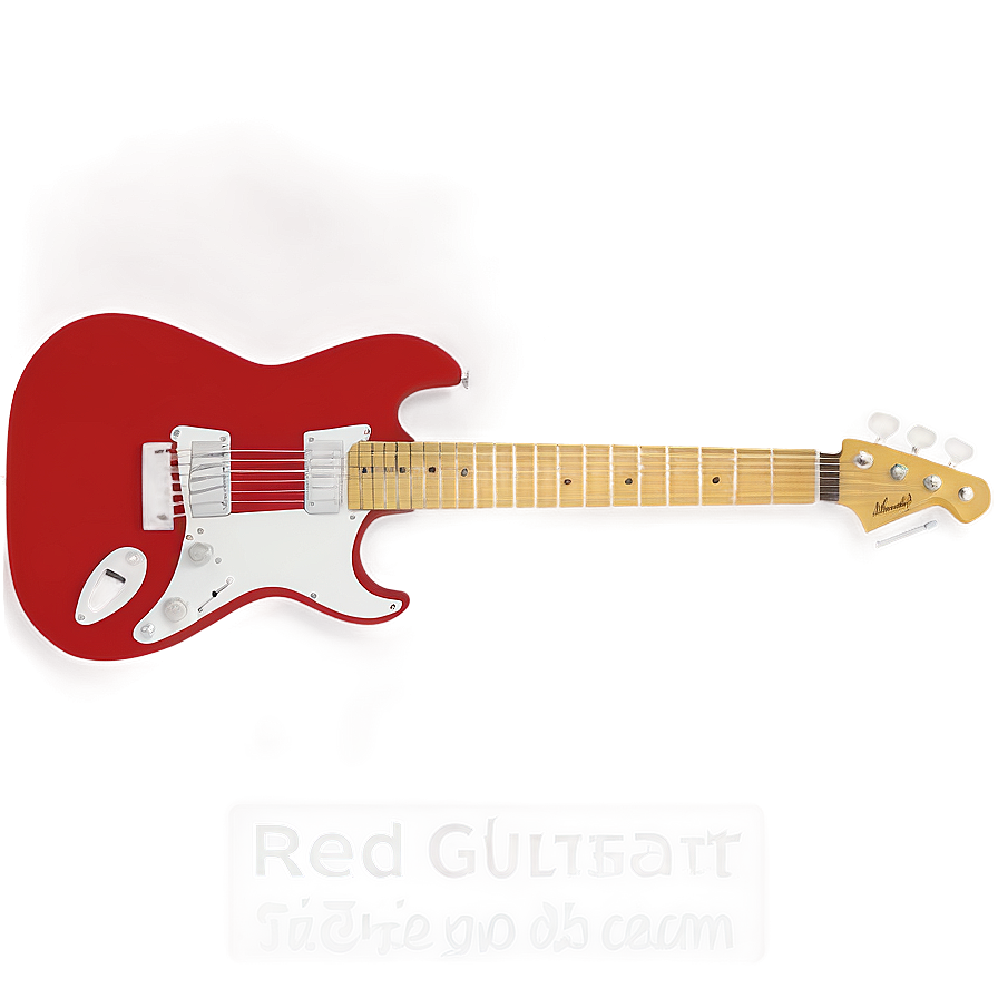 Red Guitar Silhouette Png Qwv PNG image