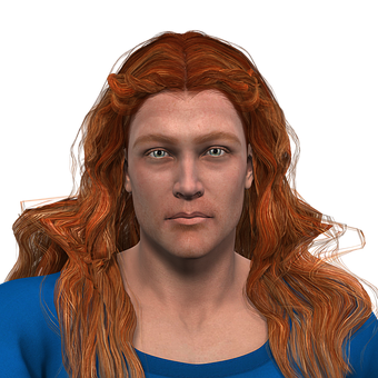 Red Haired Man Portrait PNG image