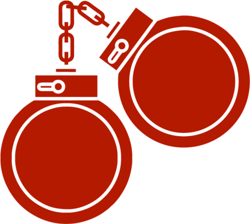 Red Handcuffs Icon PNG image