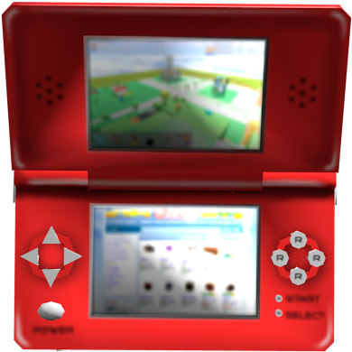 Red Handheld Gaming Console PNG image