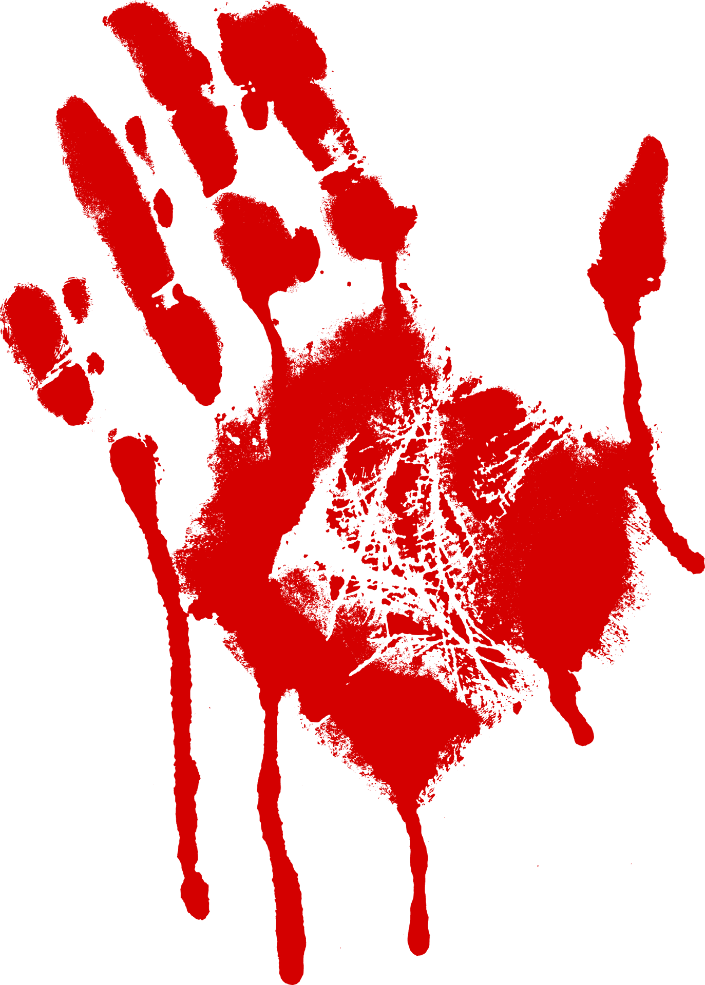 Red Handprint Pattern PNG image