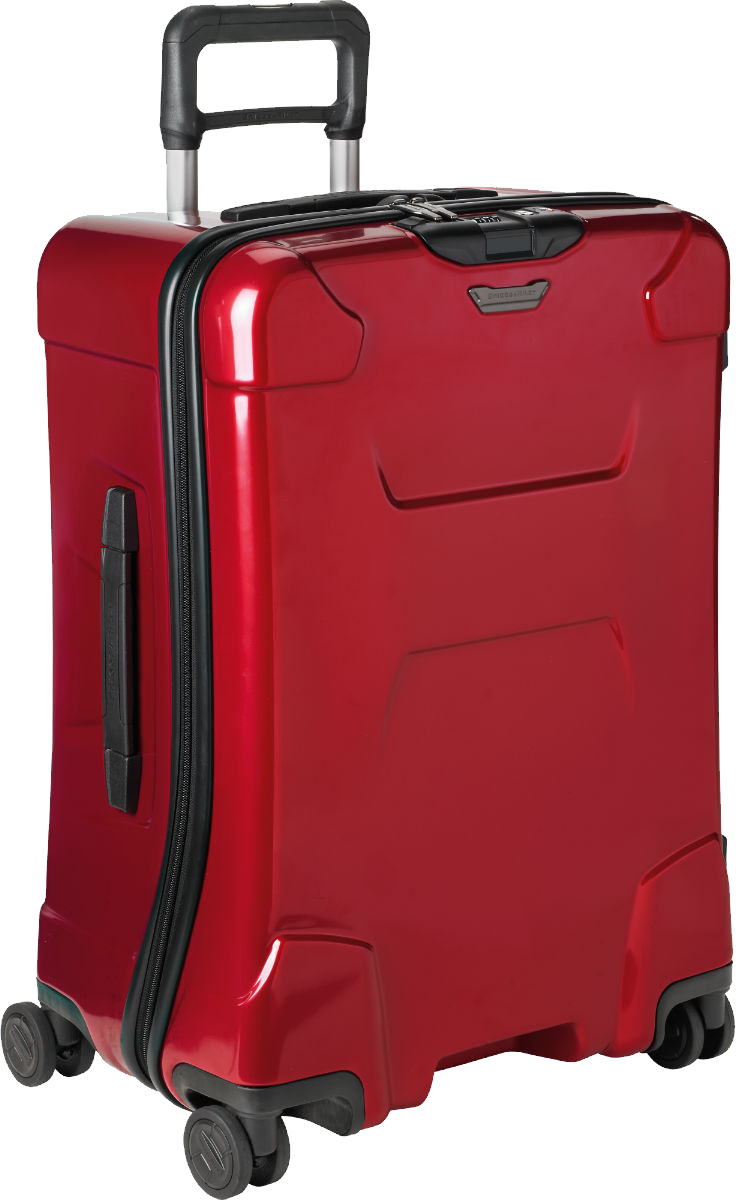 Red Hardshell Carry On Luggage PNG image
