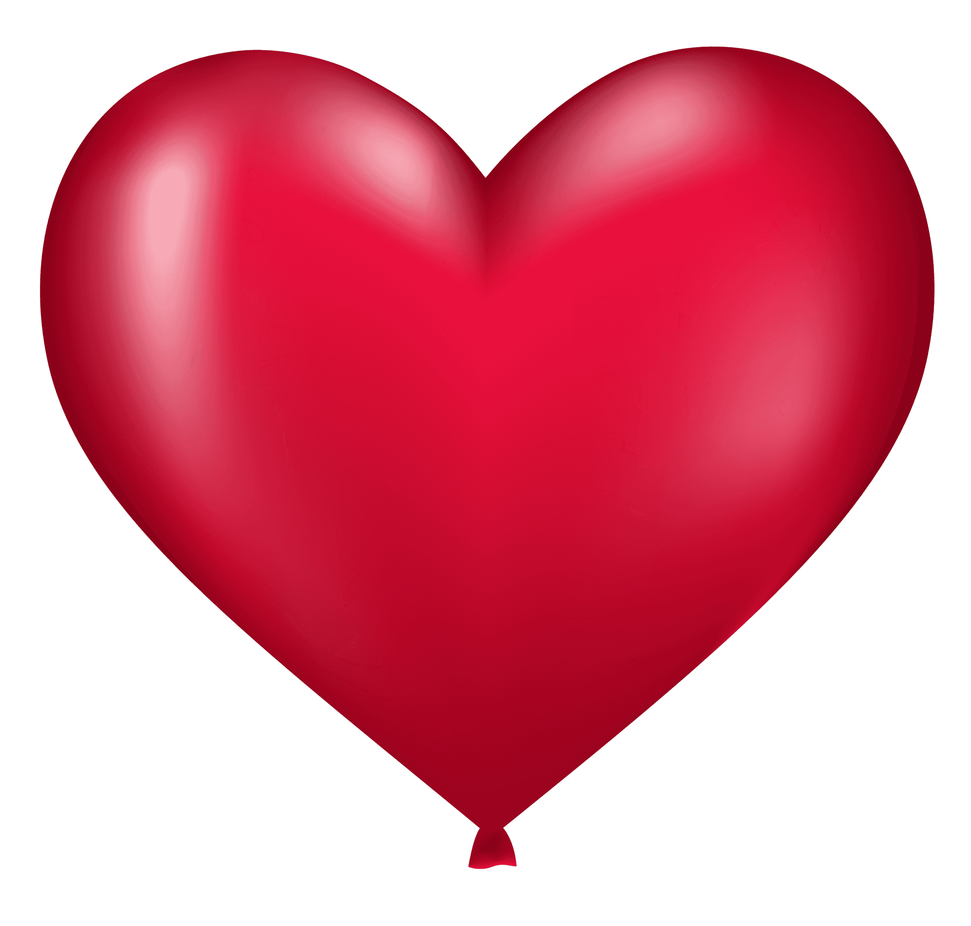 Red Heart Balloon Illustration PNG image