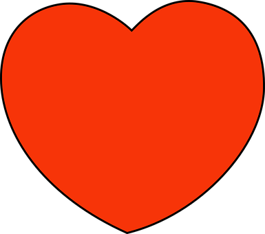 Red Heart Graphic PNG image