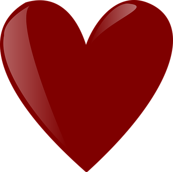 Red Heart Graphic PNG image