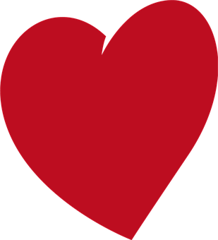 Red Heart Graphic PNG image