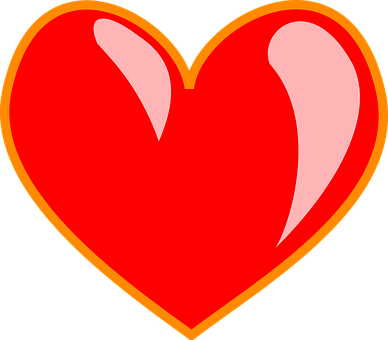 Red Heart Graphic PNG image