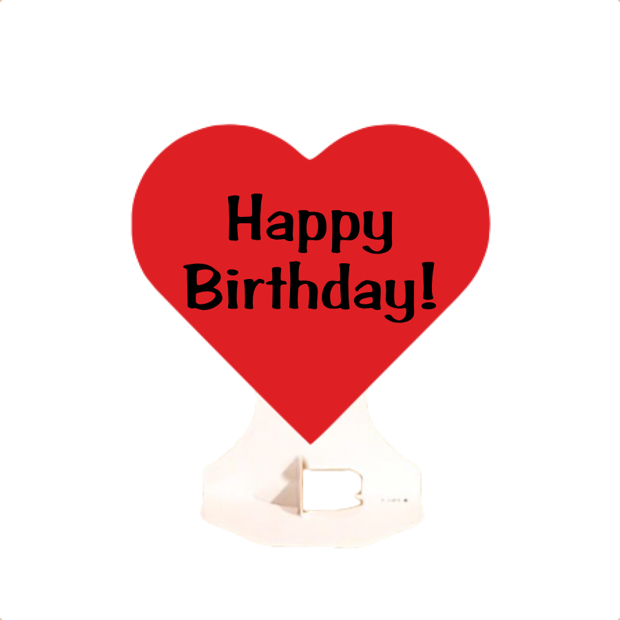 Red Heart Happy Birthday Balloon PNG image