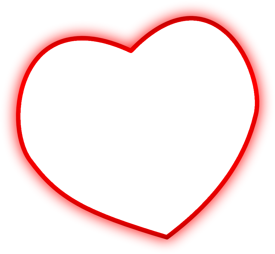 Red Heart Outline Frame.png PNG image
