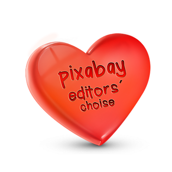 Red Heart Pixabay Editors Choice PNG image