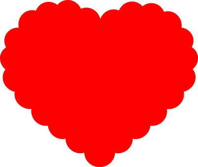 Red Heart Shape Graphic PNG image