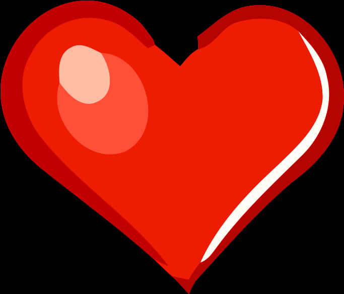 Red Heart Shaped Graphic PNG image