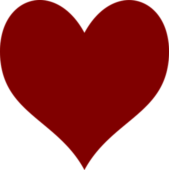 Red Heart Symbol Graphic PNG image