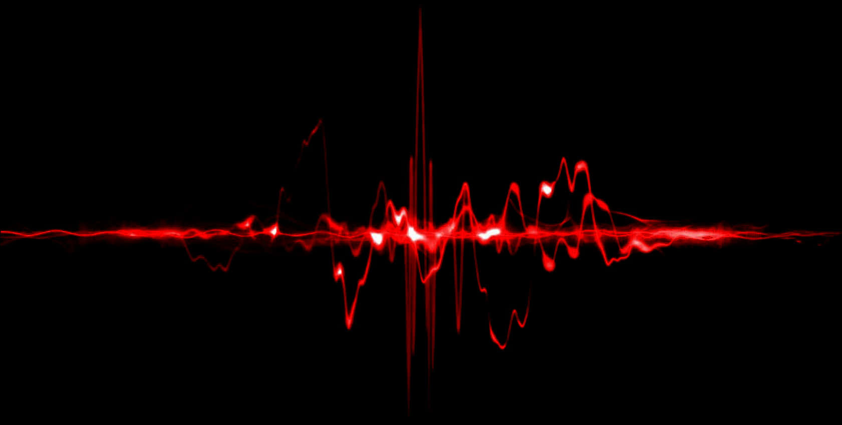 Red Heartbeat Waveform PNG image