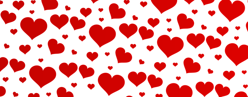 Red Hearts Black Background Pattern.jpg PNG image