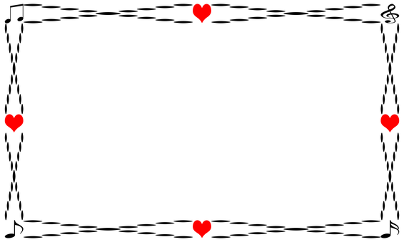 Red Hearts Black Background PNG image