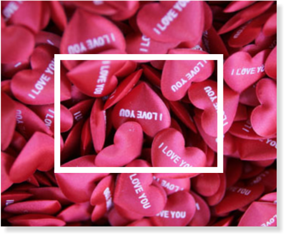 Red Hearts I Love You Confetti PNG image