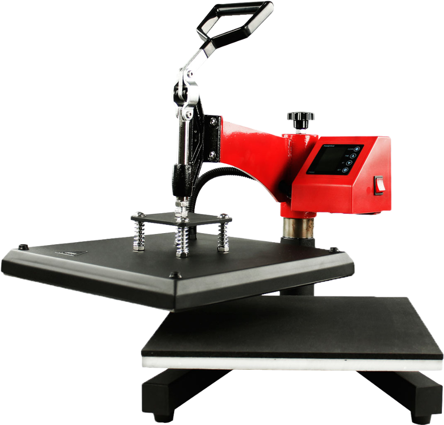 Red Heat Press Machine PNG image