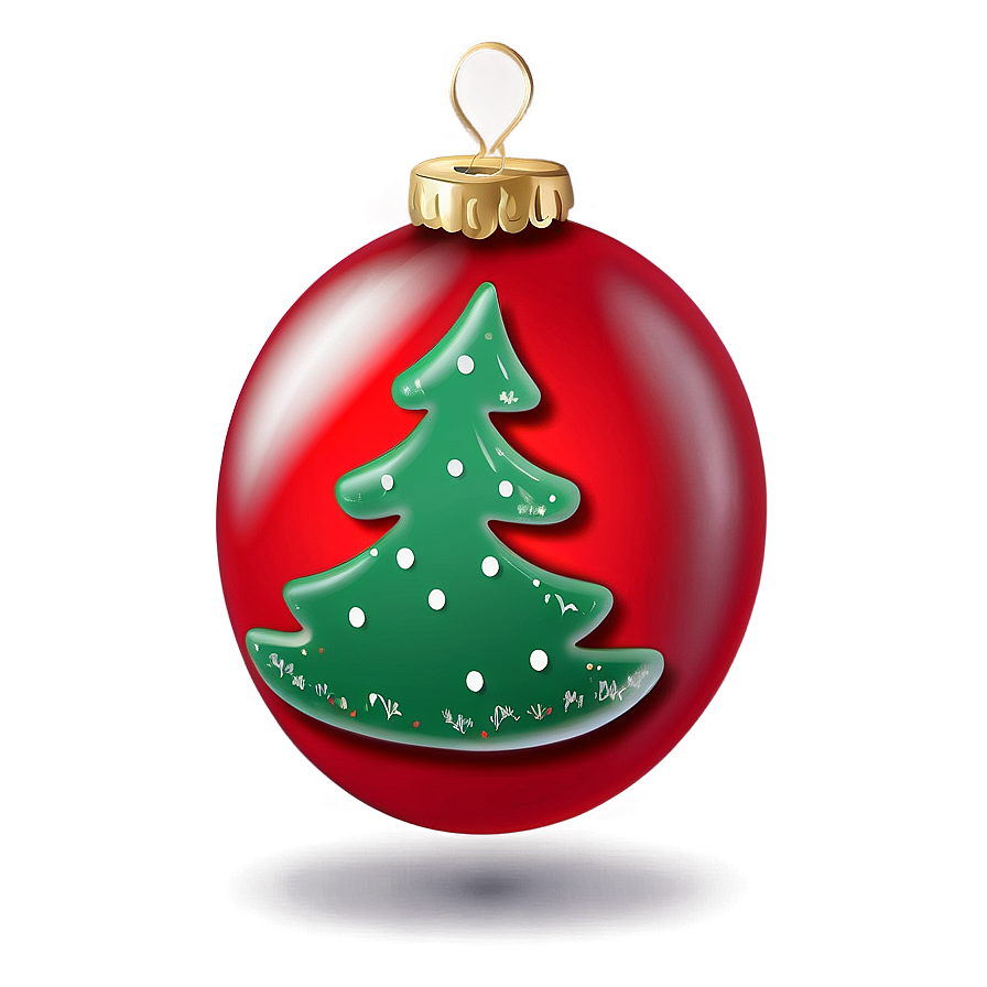 Red Holiday Decor Ornament Png Qxp45 PNG image