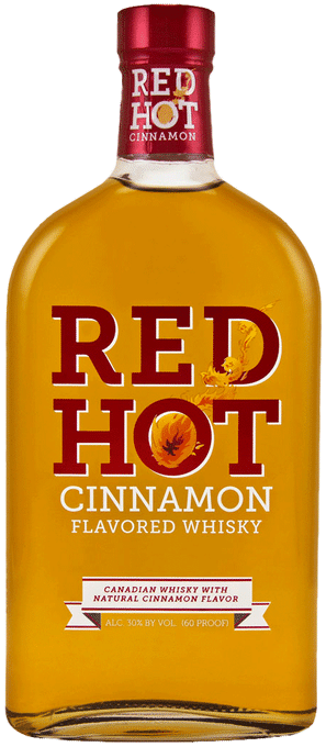 Red Hot Cinnamon Flavored Whiskey Bottle PNG image