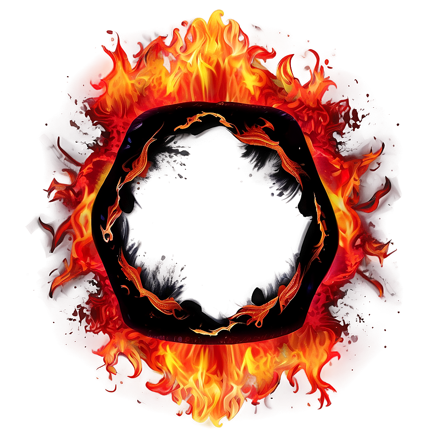 Red Hot Fire Border Png Nev49 PNG image