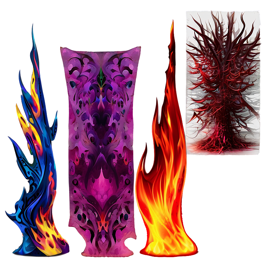 Red Hot Flame Texture Png Lqf37 PNG image