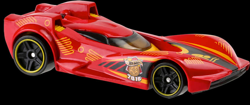 Red Hot Wheels Race Car2016 PNG image