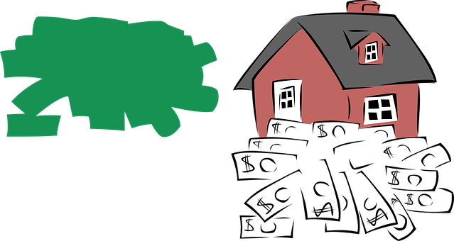 Red Houseand Green Tree PNG image