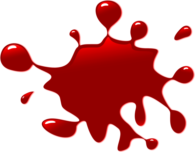Red Ink Splash Graphic PNG image