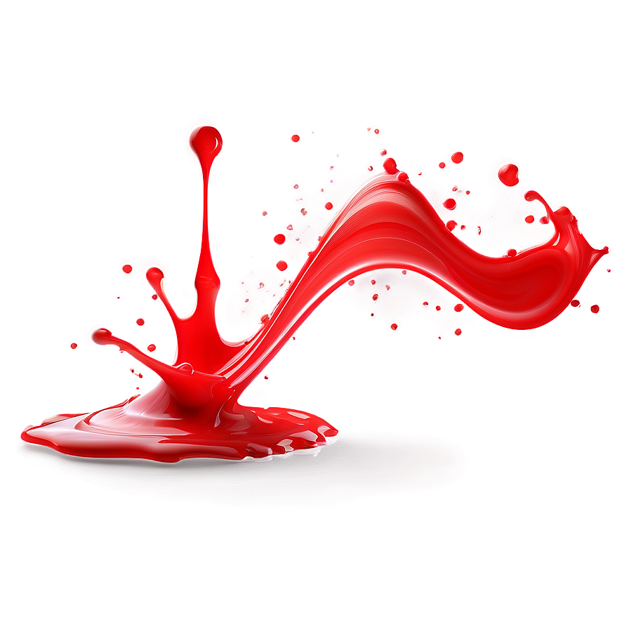 Red Ink Splash Png 06202024 PNG image