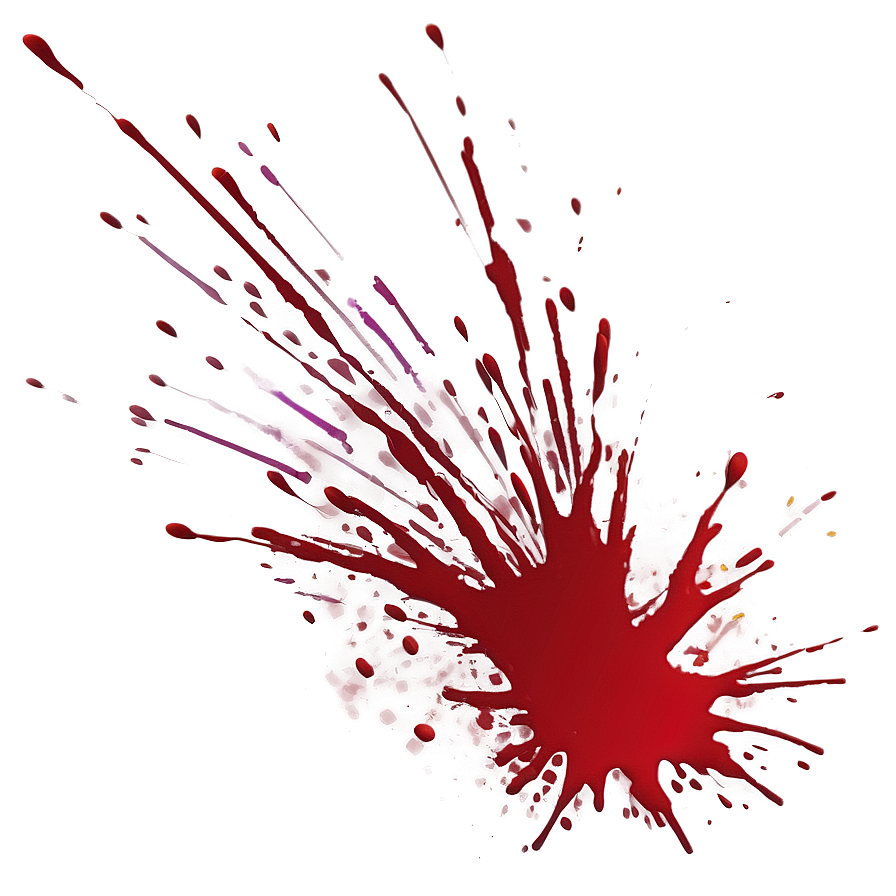 Red Ink Splatter Illustration Png 06132024 PNG image