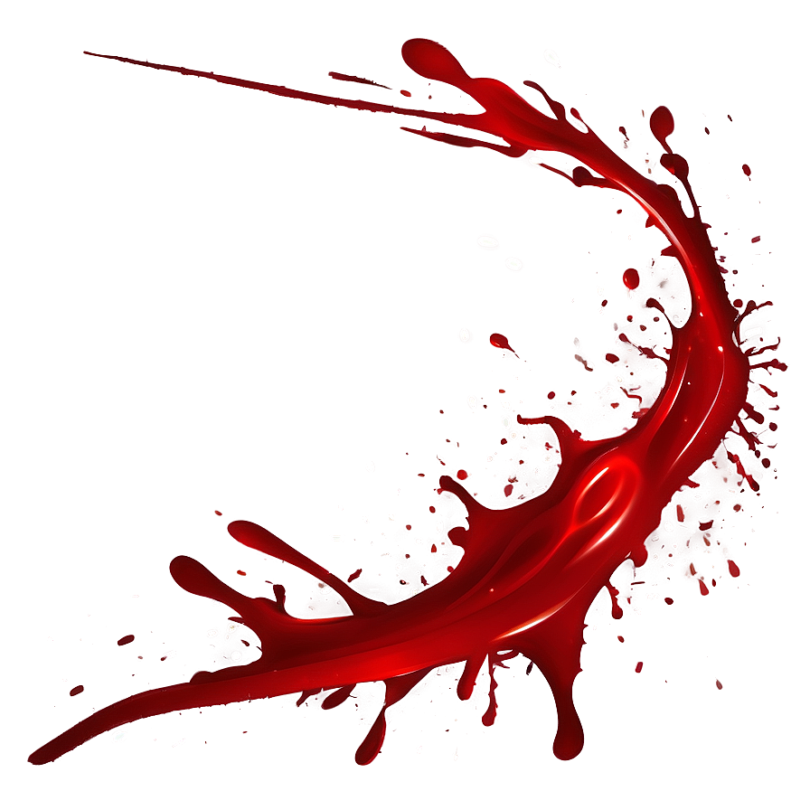 Red Ink Splatter Illustration Png Vnb46 PNG image