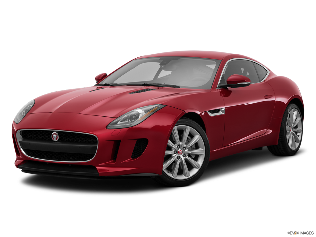 Red Jaguar F Type Coupe PNG image