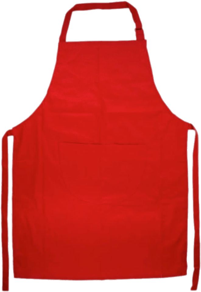 Red Kitchen Apron PNG image