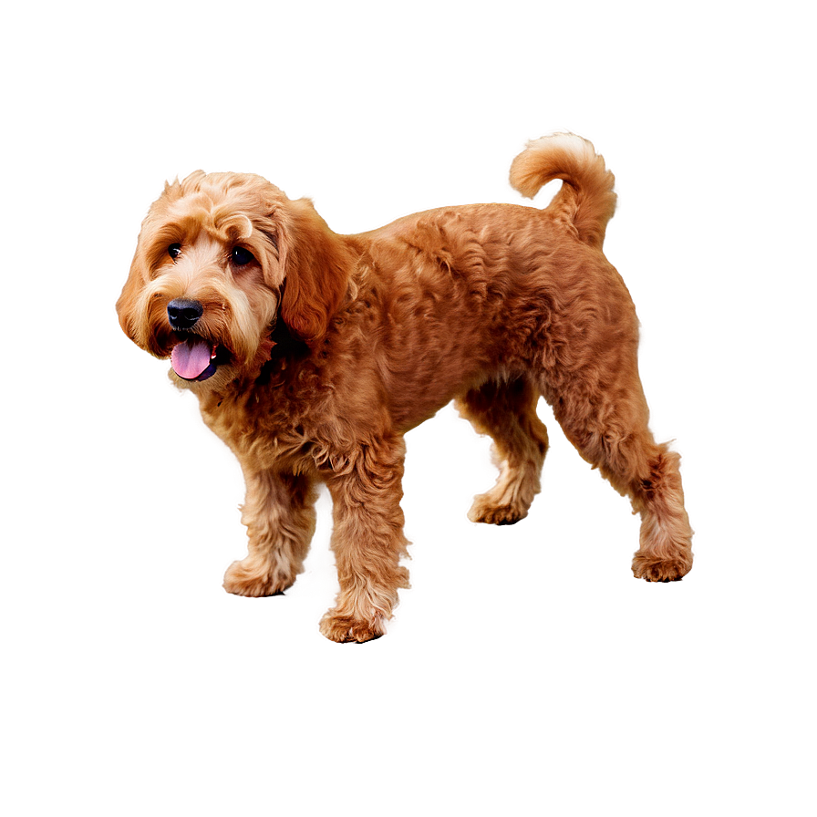 Red Labradoodle Dog Png Ece PNG image