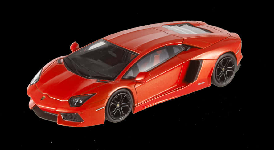 Red Lamborghini Hot Wheels Toy PNG image