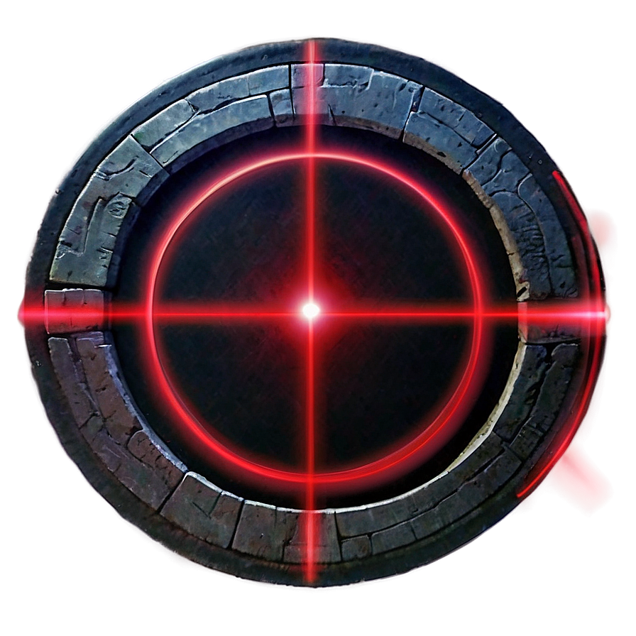 Red Laser Beam Circle Png Mwq29 PNG image