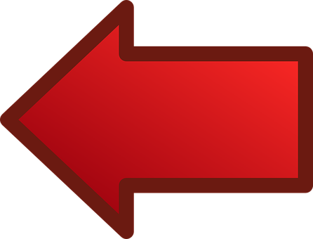 Red Left Arrow Icon PNG image