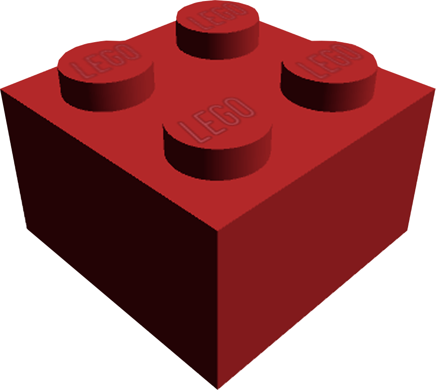 Red Lego Brick PNG image