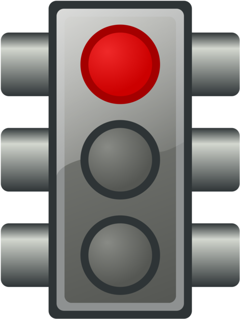 Red Light Traffic Signal Illustration.png PNG image